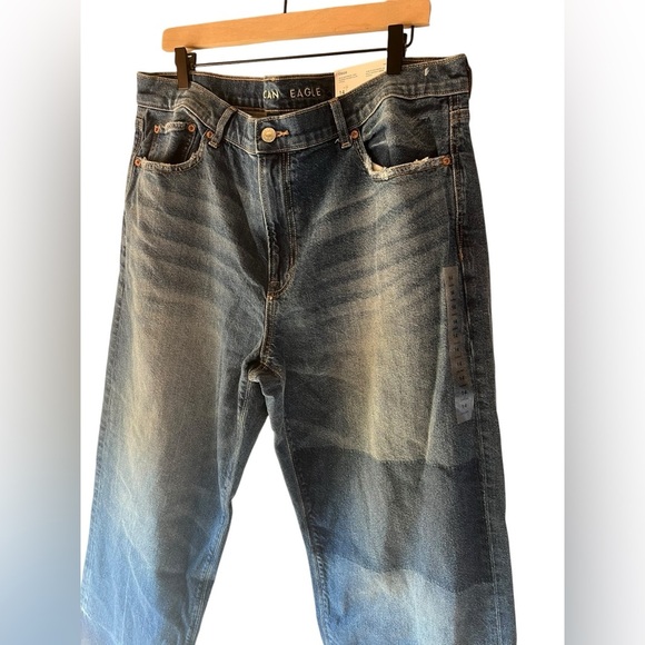 American Eagle Outfitters NWT Womens Strigid Ex-Boyfriend Jean Size 14 Short - Picture 3 of 9
